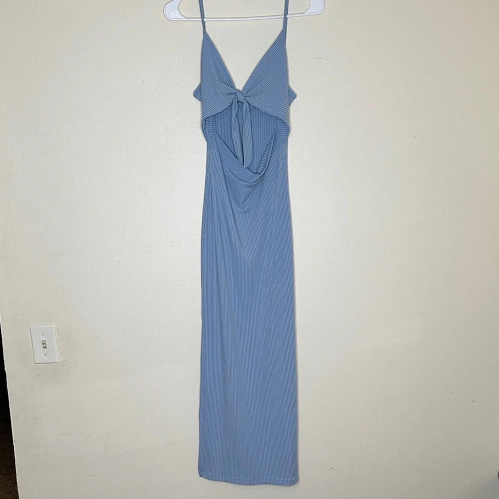 Chic Blue Maxi Dress for Women - Picture 1 of 5